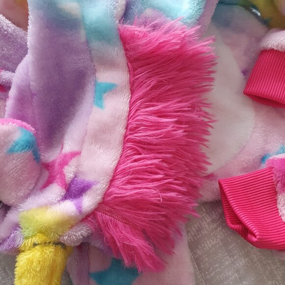 Unicorn Baby Costume Size 0-3 Months Onepiece Hooded Romper - Picture 7 of 8